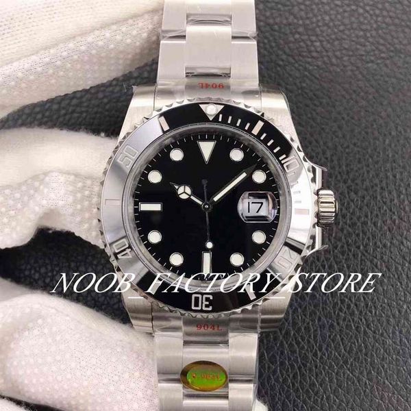 

3 colors men's watch super n factory 40mm black green blue ceramic bezel v12 version cal 3135 automatic movement 116610 904l 2676, Slivery;black