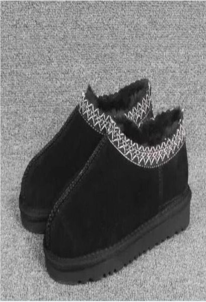 

women man classic winter slipper boots ankle snow boots winter slippers wgg man tasman shoes size 34436692870, Black