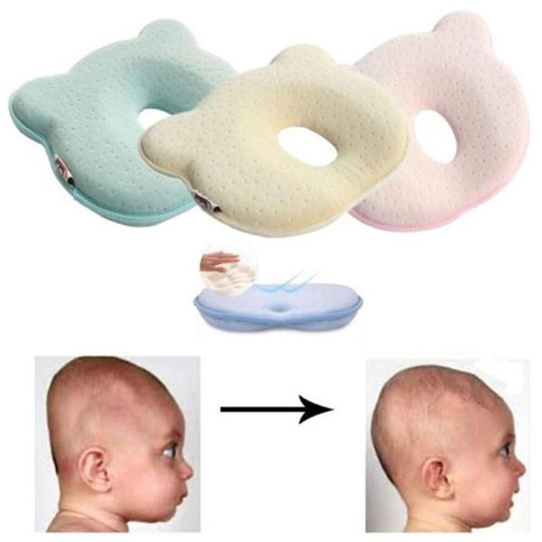 

pillows baby stereotyped memory foam pillow born infant cotton protector head shape sleeping cushion travel pillows for 0-24 month 230422