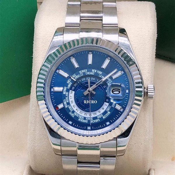 

luxury designer black classic fashion automatic mechanical watch size 42mm sapphire glass waterproof dial internal circle can rota312q, Slivery;brown