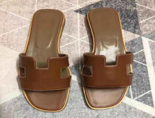 

with box classics woman shoes slipper leather flat sandals fashion slides slide rubber ladies beach women slippers s6423109, Black