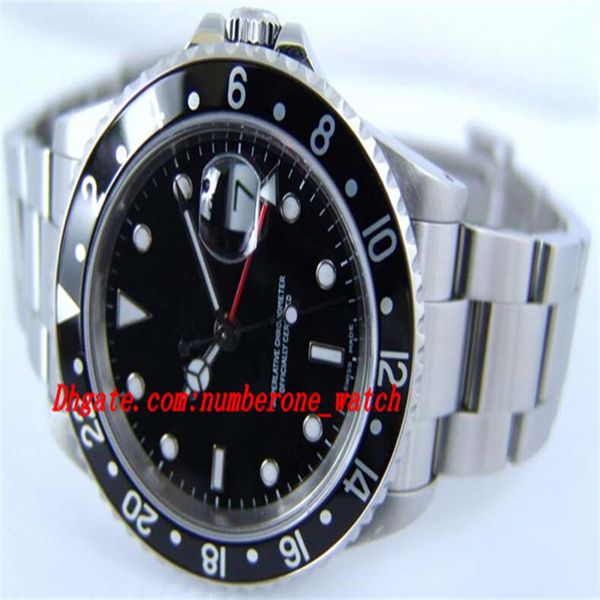 

stainless steel bracelet ii black dial stainless steel 16710 holes - watch chest 40mm automatic mechanical man watch wristwatch2894, Slivery;brown