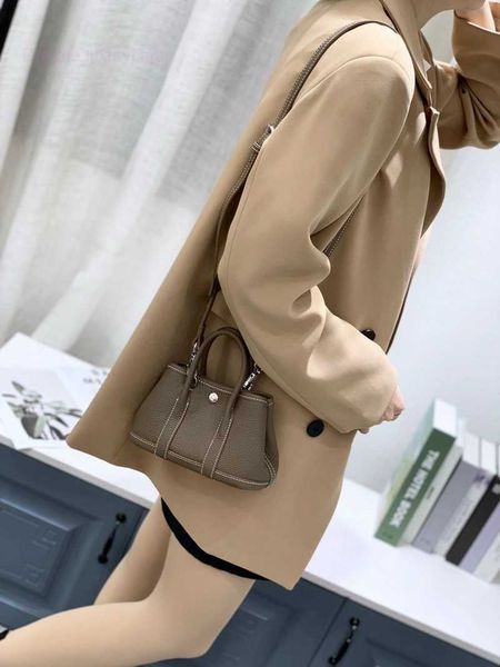 

designer herbag garden party evening 2023 spring new women's 20cm 25cm layer cow leather small garden portable messenger bag sfha