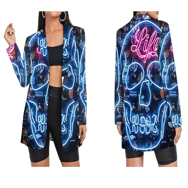 

pants women's blazer 2022 fashion long sleeve blazers pockets jackets coat slim cool girl jacket female suit blazer femme coat, White