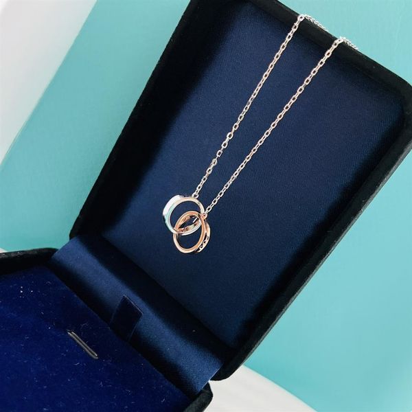 

designers necklace women and men charm jewelry light luxurys classic love pendant necklaces simple clavicle chain for girlfriend g257l, Silver