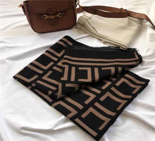 

fashion dsesigner scarf for women trendy letter ff luxury womens elegant soft wool scarfs shawl neck wrap sapeee2562763, Blue;gray