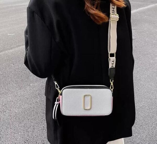 

designer fashion bag ladie handbag famous totes marc jocobs snaps camera small crossbody purse women shoulder bags messenger cr6661824, Black;red