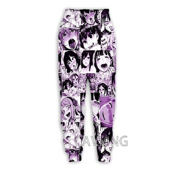 

pants nowe mody anime ahegao 3d drukowane dorywczo spodnie sportowe spodnie dresowe proste spodnie dresowe spodnie do joggingu spodnie g, Black