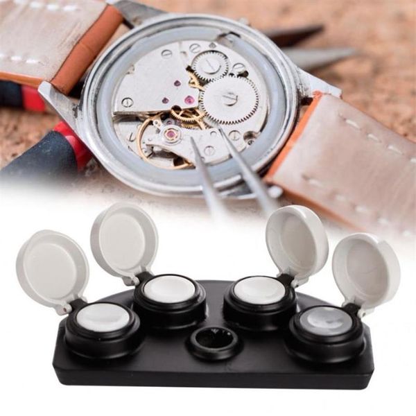 

repair tools & kits professional 4 dish watch oil dip tool oiler with cover repairing accessory tooll watchmaker store233n