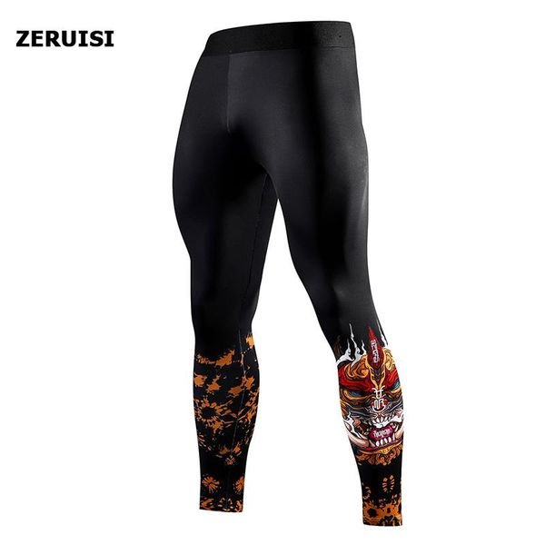 

pants compression pants running pants men training fitness sports sportswear leggings gym jogging pants male yoga bottoms, Black