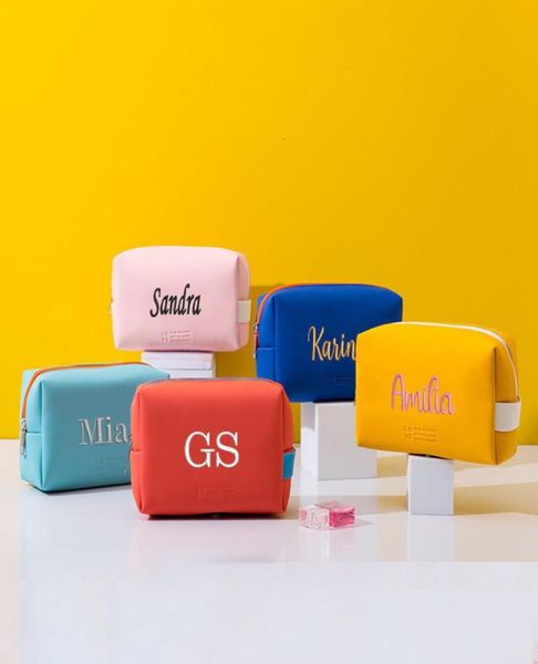 

cosmetic bags cases personalized travel makeup bag embroidery protable cosmetic bag waterproof organizer pouch bag custom made mak4618395