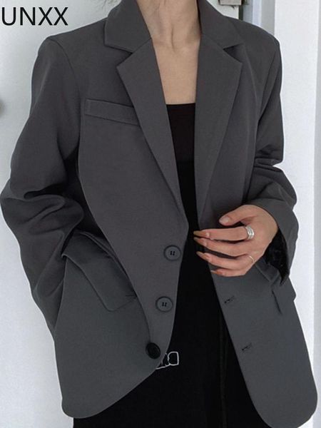 

pants unxx spring autumn stylish women solid color oversize big loose blazer coat blazer jacket for women fall 2022 women, White