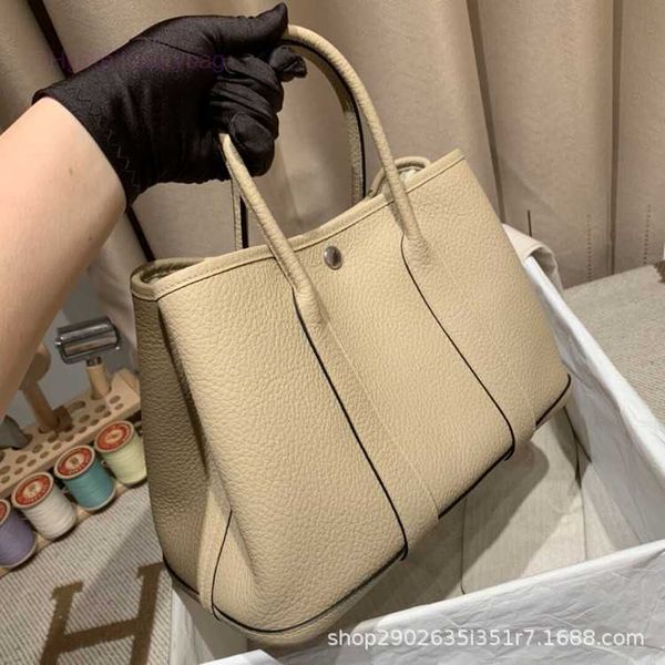 

designer herbag garden party evening pure handmade wax thread negonda leather 30cm large capacity mommy togo pitot portable women's bag