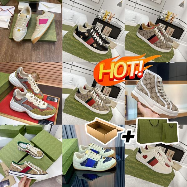 

Designer shoes With Box gucics with logo Sneakers Shoe Trainers Luxury 1977s Chaussures Fashion Mouth Sneaker Men Women shoes mens shoes designer sneakers, #22