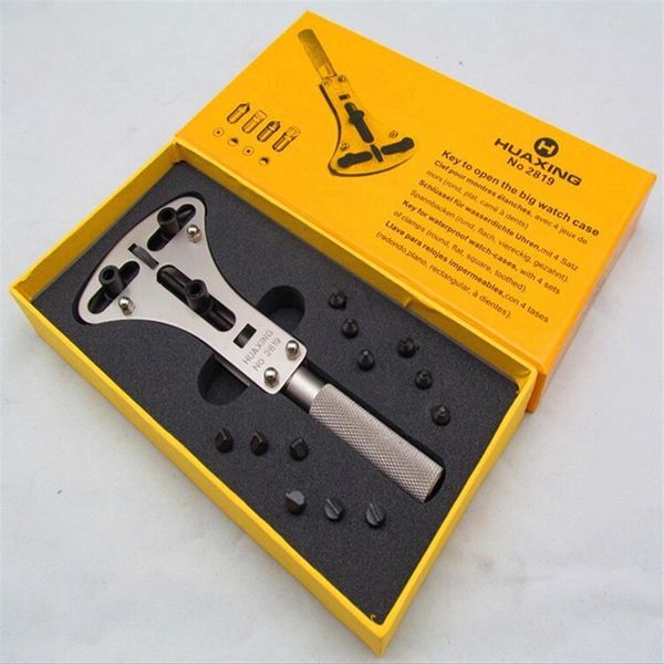 

number 2819 professional watch tools and watch parts key to open the big watch case key for waterproof watch-cases with 4 sets of303s