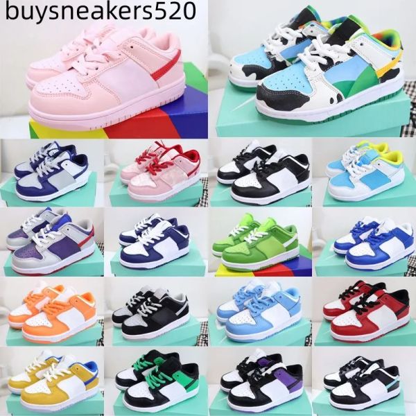 

2023 kids shoes sb dunks low sneakers designer chunky dunke youth baby toddler trainers retro black pink kid infants shoe white children boy