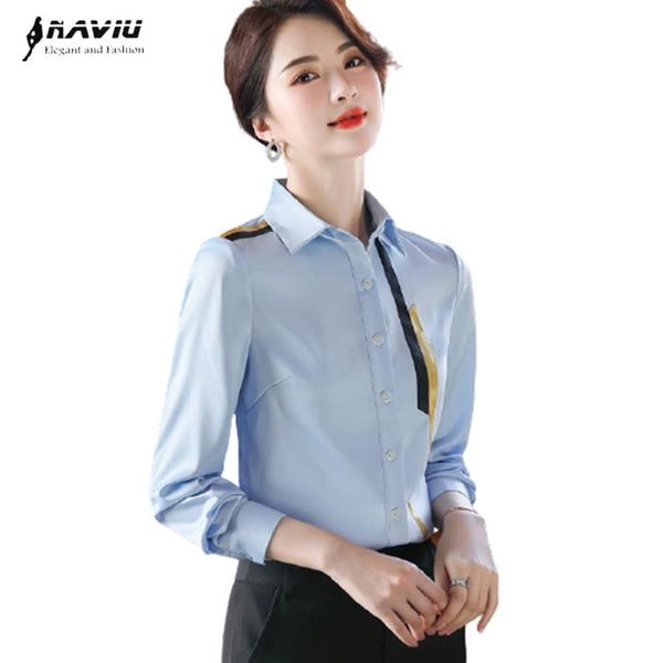 

shirts professional shirt women long sleeve temperament 2022 spring new formal fashion slim chiffon blouses office ladies work, White
