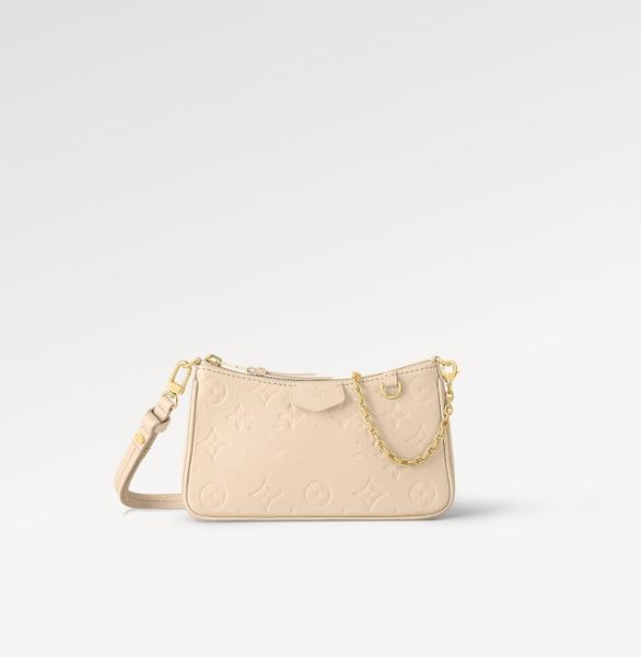 

m81066 easy pouch on strap handbag women's new cowhide embossed