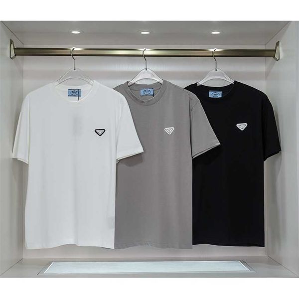 

family early autumn new classic triangle basic casual versatile t-shirt top, White