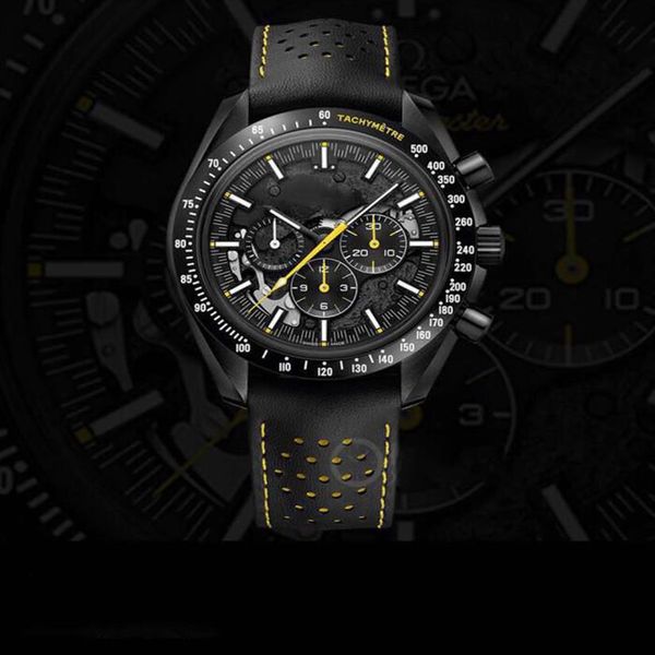 

2018 new darkmoon series men's vk quartz movement watch super fashion men's watch new offer288b, Slivery;brown