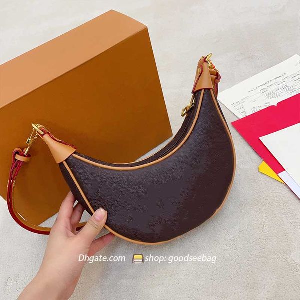 

love loop chain shoulder bags underarm half moon envelope fashion designer hobo women handbag bucket totes luxury genuine leather cross body