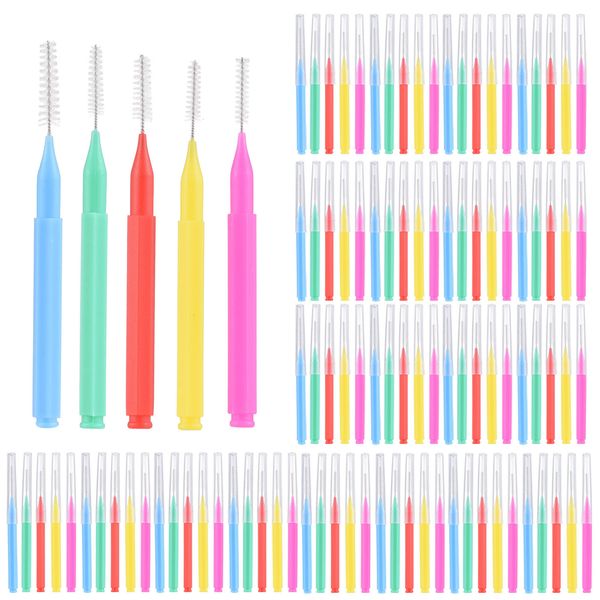 

dental floss 100 pieces interdental brushes toothpick orthodontic braces brush tooth cleaning tool oral care 230421