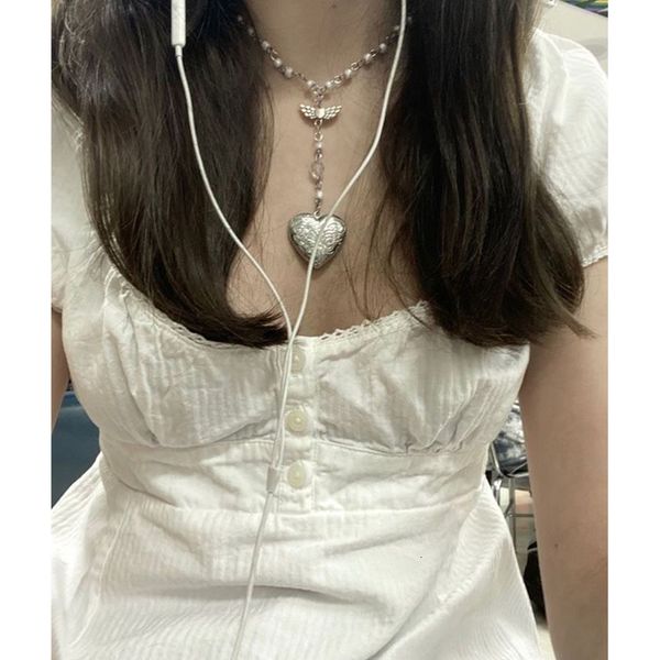 

women s t shirt xingqing ruffle buttons y2k kawaii women crop cute e girl short sleeve tshirt sweet fairy core clothes summer vest 230422, White