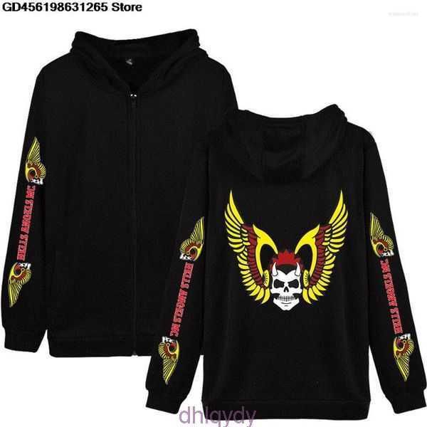 

hoodies skeleton angel fashion men's zipper women/men long sleeve sweatshirt casual streetwear hip hop boy clothing 1 l56m, Black