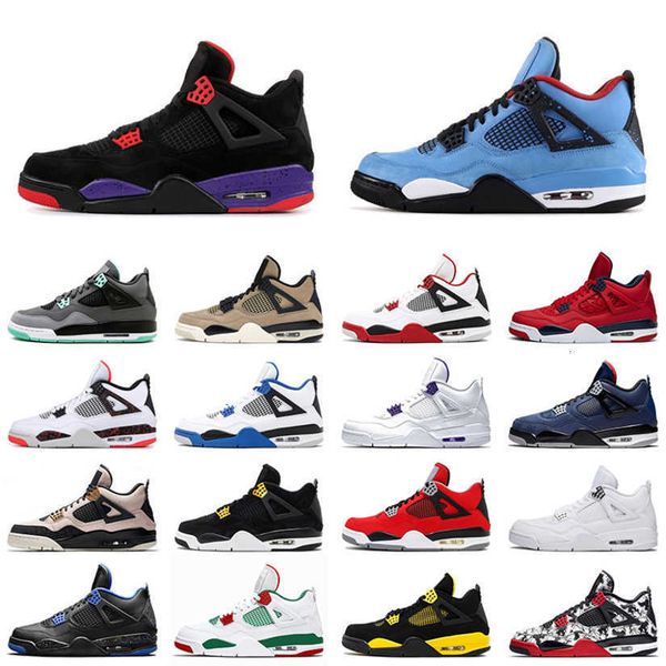 

st quality jordns jumpman 4s men low basketball shoes cactus jack 4 black cat fire red white cement bred mens womens trainer sports sneakers, White;red