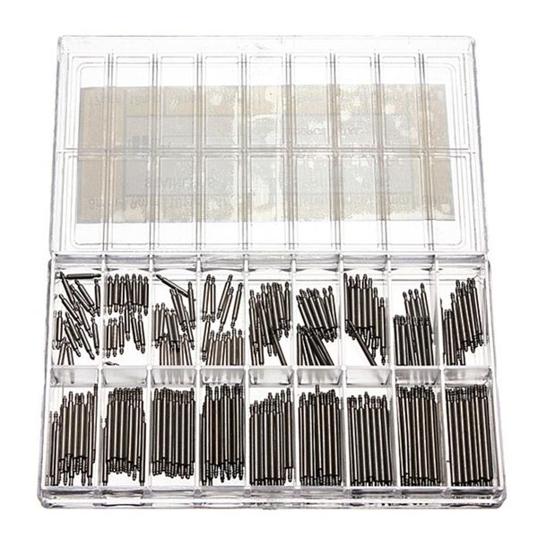 

360 pcs stainless steel watch spring bars strap link pins 8-25mm watchmaker306o