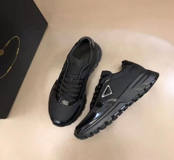 

designer men nylon casual shoes gabardine classic canvas sneakers brand wheel lady stylist trainers fashion platform solid heighte8666739, Black