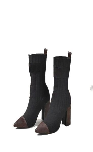 

women boots master designer shoes with socks elegant reasonable pricre better quality original version1471407, Black