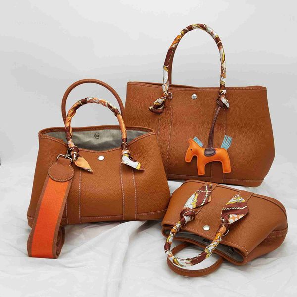 

designer herbag garden party evening cow garden on the first floor leather large messenger fashion women's bag live goods invk