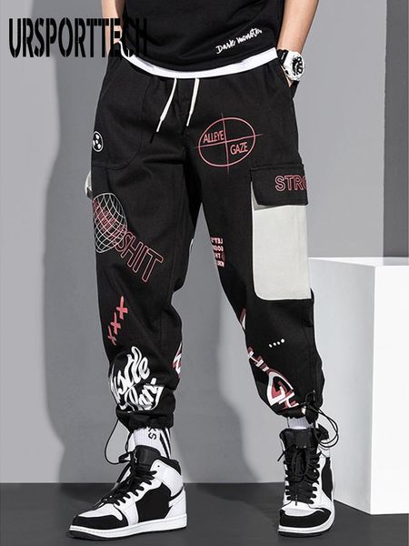 

pants cargo pants men sport trousers joggers pant hip hop techwear streetwear pants sweatpants men trousers harem pants oversize m5xl, Black