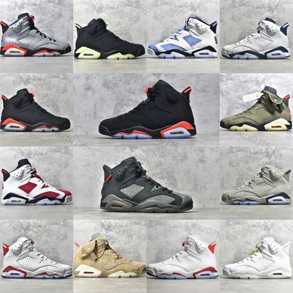 

jumpman 6 6s mens basketball shoes arrival washed denim georgetown metallic silver red oreo unc british khaki green cactus infrared men snea