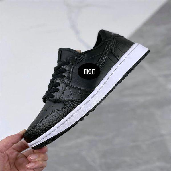 

retro sports shoes 2023 new 1 low g golf shoes sneakers black iron grey men women kids basketball shoes 1s youth gs big boy basket295m