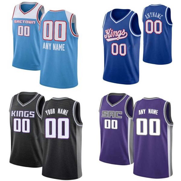 

basketball jerseys sacramento''kings''custom mens womens youth de'aaron 5 fox 10 domantas sabonis 40 harrison barne, Black;red
