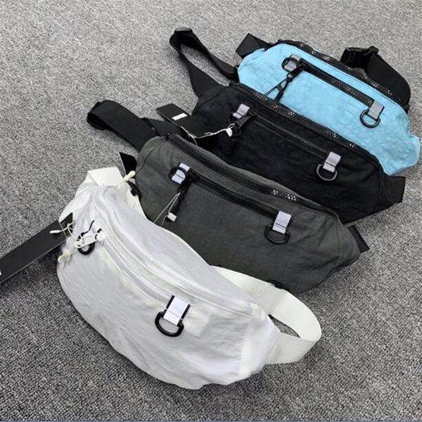 

brand designer men fashion sport outdoor waist bag shoulder 4colors nylon embroidery tech street chest bag fannypack 1pc272o