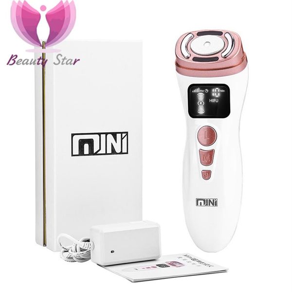 

face care devices mini hifu machine ultrasound rf fadiofrecuencia ems microcurrent lift firm tightening skin wrinkle product 22111308o