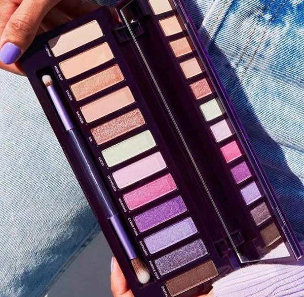 

purple 12 color eye shadow palette luminous eyeshadow shimmer matte6494258