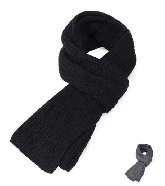

men039s knitted scarf winter muffler warm face protection earflaps shawl chenille hand knitting scarves leisure black grey9724416, Blue;gray