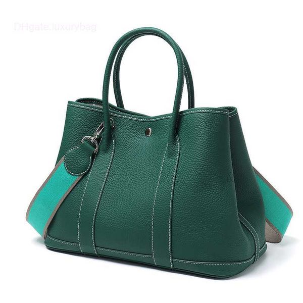 

designer herbag garden party evening large capacity cowhide women's with single shoulder and diagonal span simple hand leather shopping