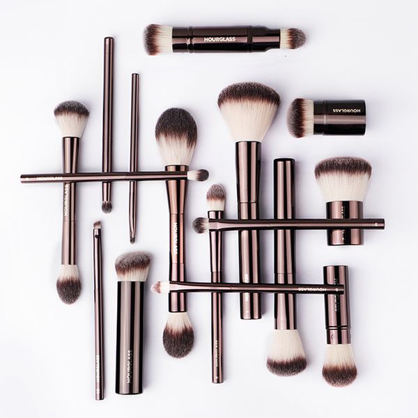 

makeup tools hourglass brushes powder foundation concealer blusher bronzer eye shadow eyebrow eyeliner sculpting brush 230421