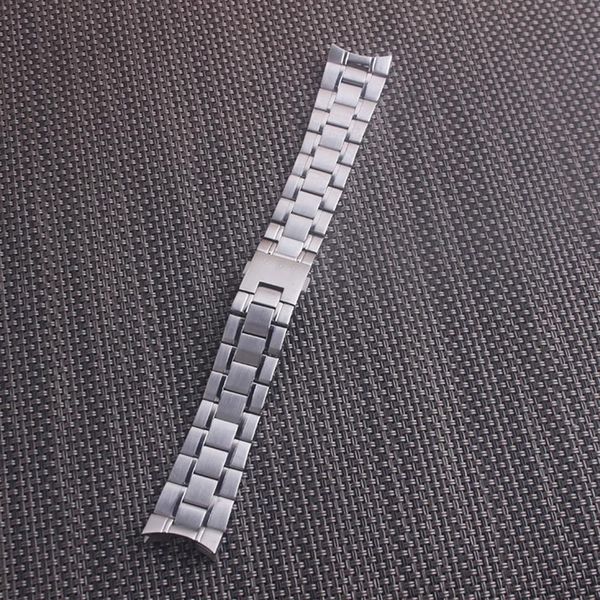 

20mm 22mm silver solid stainless steel watch strap band for fits tag heuer carrera calibre 1887267m, Black;brown