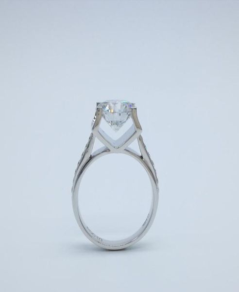 

domineering horns shape 9k14k18k moissanite diamond rings 3ct color df vvs for engagement and marriage proposal1758000, Slivery;golden
