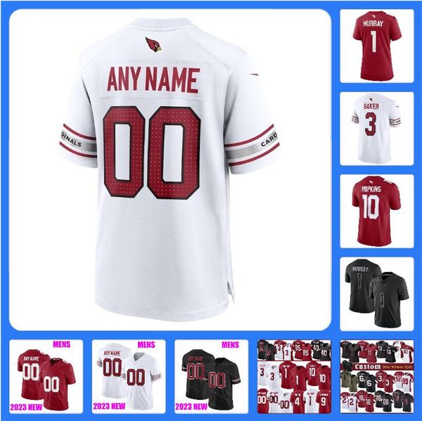 

deandre hopkins kyler murray tee jerseys arizonas budda baker custom cardinal football nflmmmm pat tillman myjai sanders kurt warner james c, Black