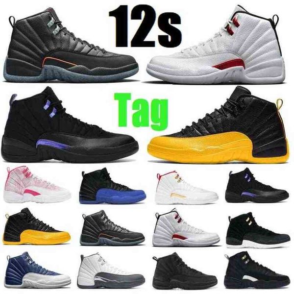 

12 utility grind twist royalty taxi basketball shoes reverse flu game 12s ice cream indigo black university gold dark concord grey royal