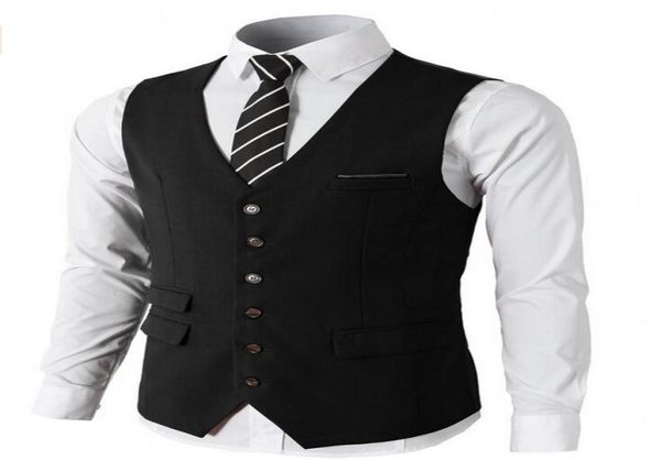 

popular burgundy wedding groom vests groomsmen vests vneck men039s suit vests men039s dress vest waistcoat plus size prom p4872036, Black