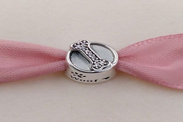 

any jewel authentic 925 sterling silver beads dog bowl charm fits european pandora style jewelry bracelets necklace 791708cz ani2132355, Black