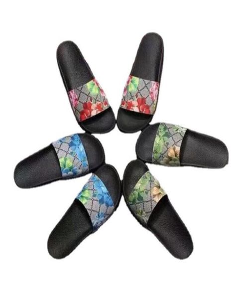 

new designer slides men039s and women039s slippers striped tiger bee casual slippers flat women039s home fashion shoes he2498319, Black